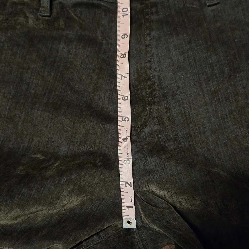 Universal Threads Sailor High Waisted Wide Leg Pant Gold Sheen Dark Gray 12R - Picture 7 of 11